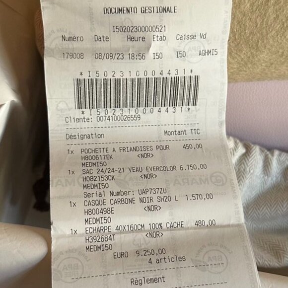 with brand new box, Authenticate Hermes riding helmet size 56 or 7 - Picture 11 of 11